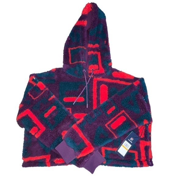 NWT FILA Teddy Hoodie, Small - Picture 2 of 7